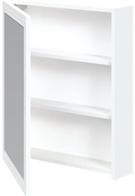 Závesná zrkadlová skrinka Bondi 60 cm, biela