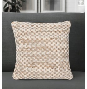 Vankúš BROUGHTON 45x45 cm z pravej vlny a juty