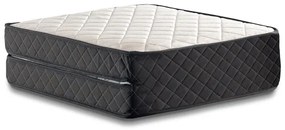 Skladacia kovová jednolôžková posteľ s matracom HERON 90x204 cm biela