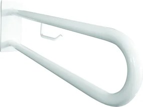 Bemeta Design HELP: Madlo, 600 mm, v tvare U, s držiakom TP, s krytkou, biela - 301807273