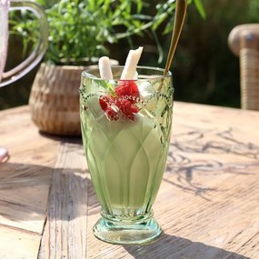 Ružový vysoký pohárik na drink Saint-Émilion - Ø 8*15 cm / 350ml