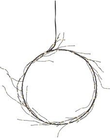 Čierna svetelná dekorácia s vianočným motívom ø 24 cm Nike – Star Trading