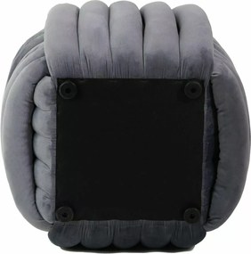 SI Bruni Velvet taburetka sivý