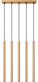 Sollux SL.1173 - Luster na lanku PASTELO 5xG9/8W/230V zlatá