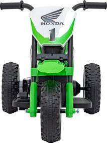 Ramiz Cross Honda CRF 450R batériový bicykel pre deti Zelená + 3 kolesá + gumový behúň + klaksón