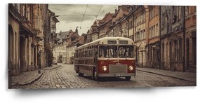 Sablio Obraz Historický autobus - 110x50 cm