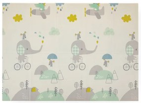 PETITE&MARS - Skladacia podložka na hranie  CAMPY ELEPHANT&FOX
