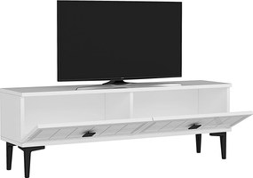 TV stolík/skrinka Yutta (biela). Akcia -19%. Vlastná spoľahlivá doprava až k Vám domov. 1144959
