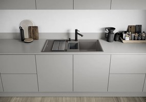 Blanco Adira 6 S, silgranitový drez 1000x500x200 mm, 1,5-komorový, sivá vulkán, BLA-527604