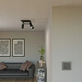 Bodové svietidlo 3xGU10/30W/230V čierne