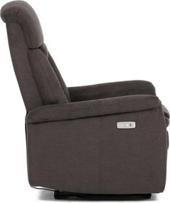 Polohovacie kreslo hnedé elektrické TV-925 BR2