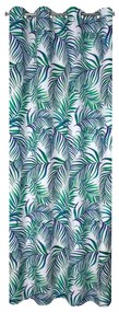 ZÁVES NA KRÚŽKOCH PALMS 02 140X250 CM VZOROVANÁ