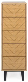 Komoda v dubovom dekore Woodman Camden Herringbone, 40 x 123 cm