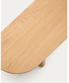 Konferenčný stolík z dubového dreva v prírodnej farbe 64x146 cm Pirita – Kave Home