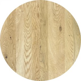 DUBLINO OAK STANDART 40 MM - MASÍVNA STOLOVÁ DOSKA Ø 70 cm