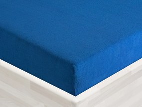 Froté napínacie prestieradlo FR-016 Modré 90 x 220 - výška 20 cm