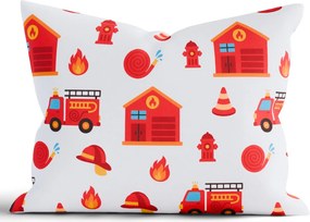 Bavlnená obliečka na vankúš Renforcé 50 × 70 cm - Hasiči