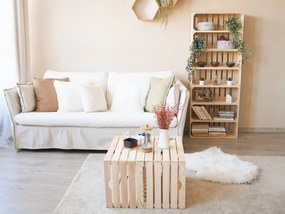 ČistéDrevo Debničkový regál 154 x 60 x 24 cm