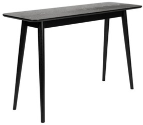 Čierny konzolový stolík 40x120 cm Fabio – White Label