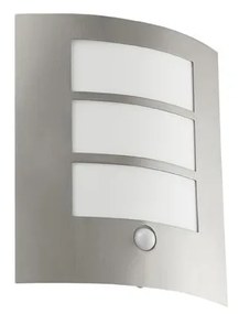 EGLO 88142 - Senzorové vonkajšie nástenné svietidlo CITY 1xE27/15W/230V IP44