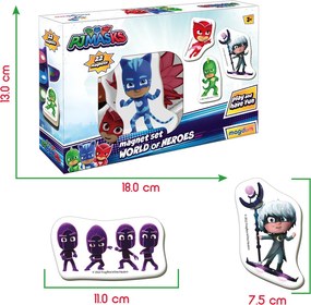 LEAN Toys PJ Masks sada magnetov ME 5031-31
