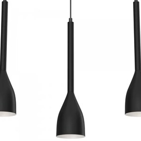 Luster na lanku ISTAPPAR 3xE27/60W/230V čierna