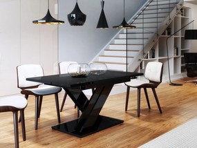 Jedálenský stôl Lumenza (čierny lesk). Vlastná spoľahlivá doprava až k Vám domov. 1054140