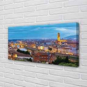 Obraz na plátne Taliansko Sunset panorama 140x70 cm