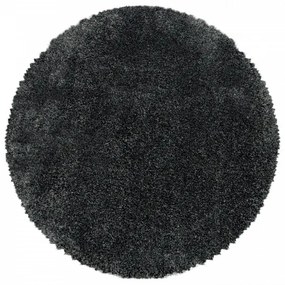 Koberec Fluffy Super Soft sivý kruh