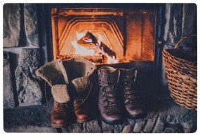 Vianočná rohožka RUSTIC WELCOME 38x58 cm - viac variantov Varianta: Topánky