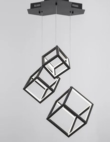 LED luster Gabbia 56 čierne