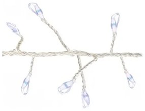 Svetelný vianočný drôt Martiel studená biela, 100 LED, 50 cm