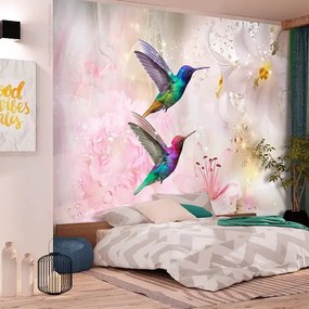 Fototapeta - Colourful Hummingbirds (Pink) Veľkosť: 100x70, Verzia: Premium