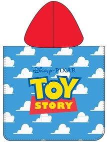 Detské plážové pončo - osuška s kapucňou Toy Story - Príbeh Hračiek - 100 % bavlna, gramáž 300 g/m², 50 × 115 cm, pre deti 3 až
