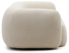 Krémová pohovka z textílie buklé 246 cm Martina – Kave Home