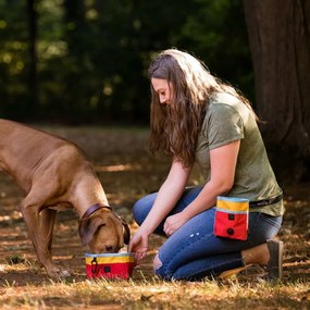 Textilná skladacia cestovná miska ø 18 cm Sunrise – P.L.A.Y.