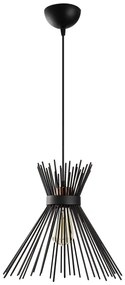 Luster na lanku KIRPI 1xE27/40W/230V čierna