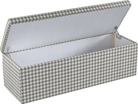 Truhlica čalúnená farba produktu sivá látka vzorované