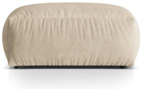 Béžová zamatová modulárna podnožka Martina – Micadoni