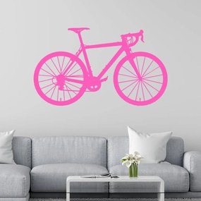 Veselá Stena Samolepka Bicykel Farba: růžová, Veľkosť: 100 x 58 cm