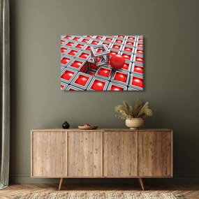 Obraz - 3D metalická abstrakcia (90x60 cm)