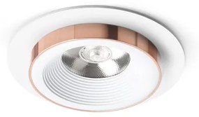 SHARM R I | Zápustné okrúhle LED svietidlo Farba: biela/meď