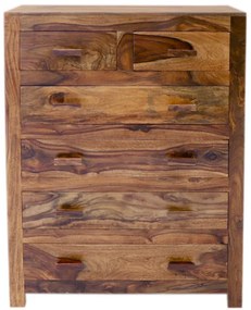 Komoda Kali 90x120x45 indický masív palisander Svetlomedová