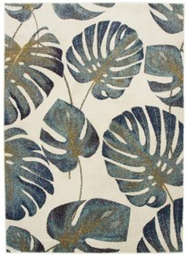 Koberec Emily 2918A Monstera lístie krémový