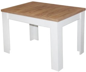 Rozkladací stôl Filip 102/204x80cm dub wotan/biely
