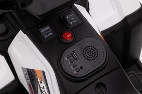 LEAN CARS Štvorkolka na akumulátor JC915, biela