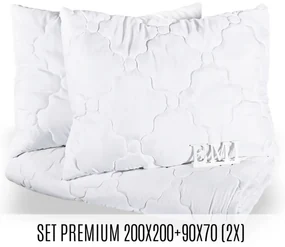 Set manželskej prikrývky a vankúšov Premium 200x200 + 90x70 (2x) EMI