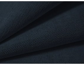 Tmavomodrá čalúnená dvojlôžková posteľ s úložným priestorom s roštom 140x200 cm Campi – Cosmopolitan Design