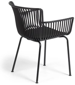 Čierna záhradná stolička Kave Home Surpika