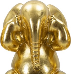 Sada 3 ks dekoratívnych figúrok Elephant zlatá